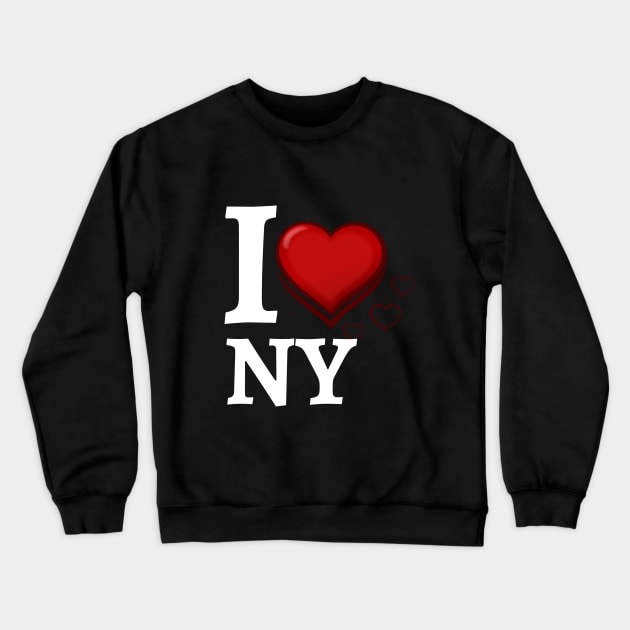 I LOVE NY Crewneck Sweatshirt by Casual Wear Co.